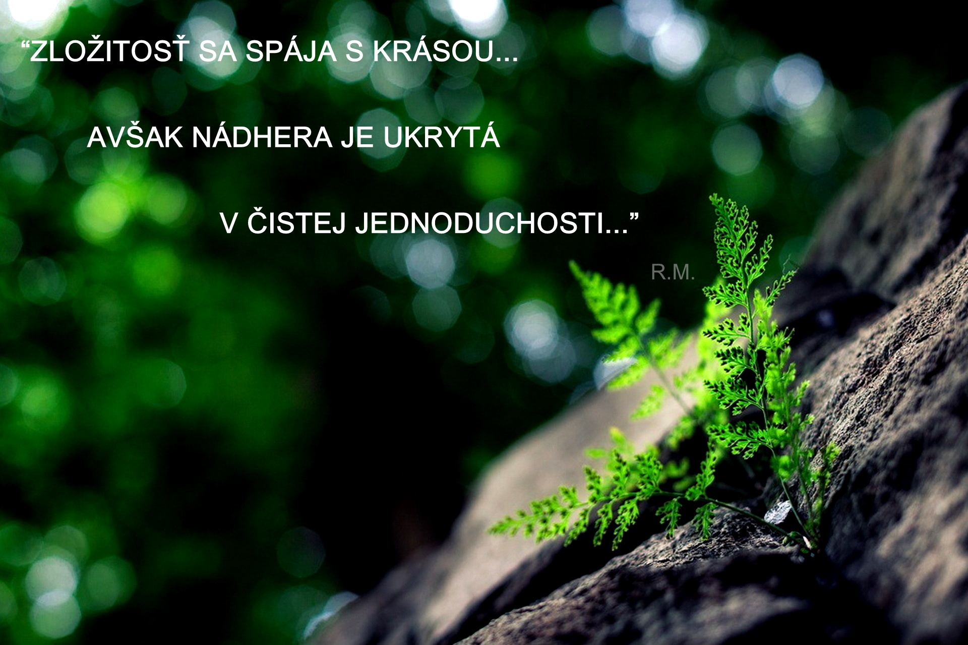 Nádhera v jednoduchosti