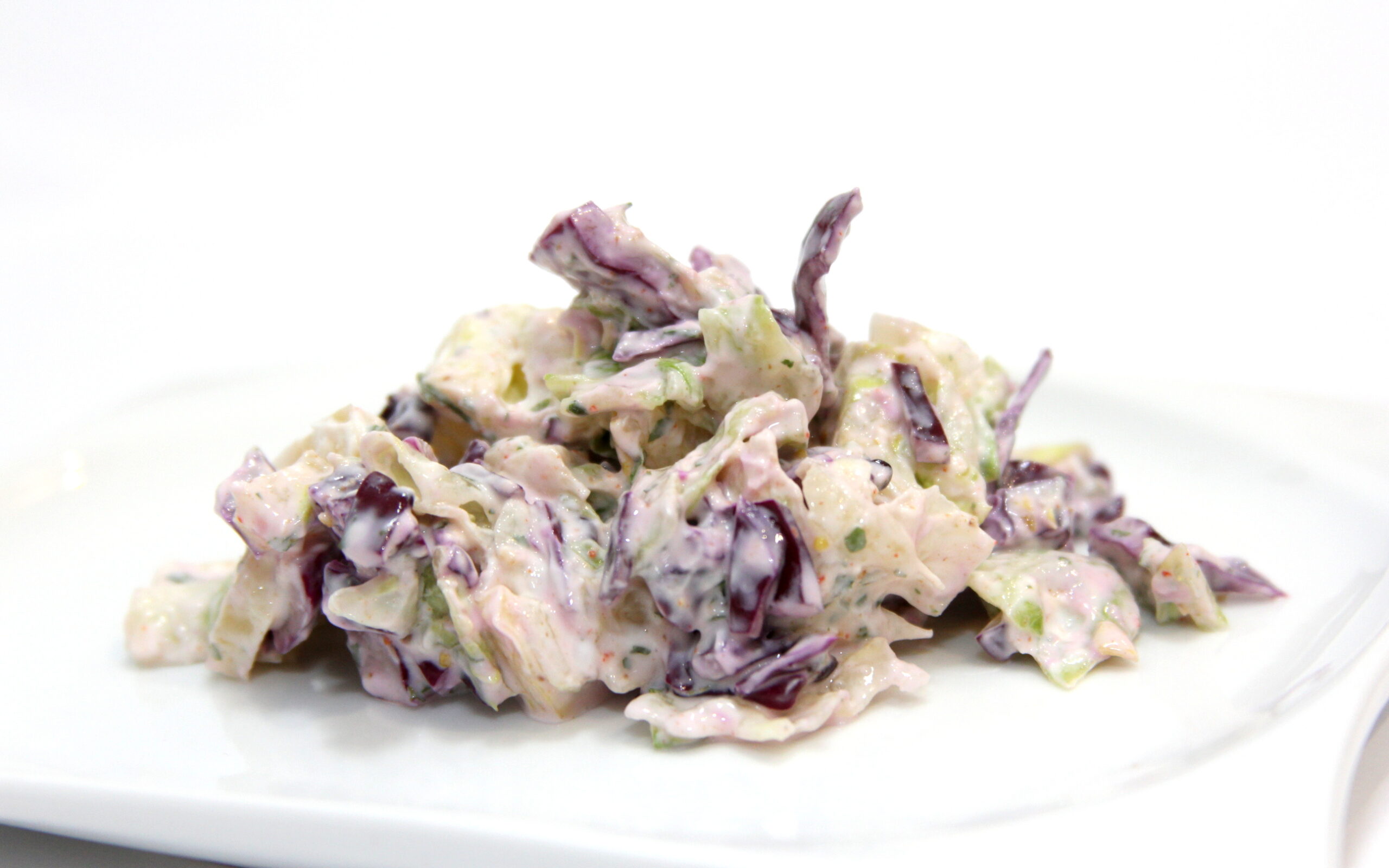 Fit šalát s červenou kapustou a skyrom