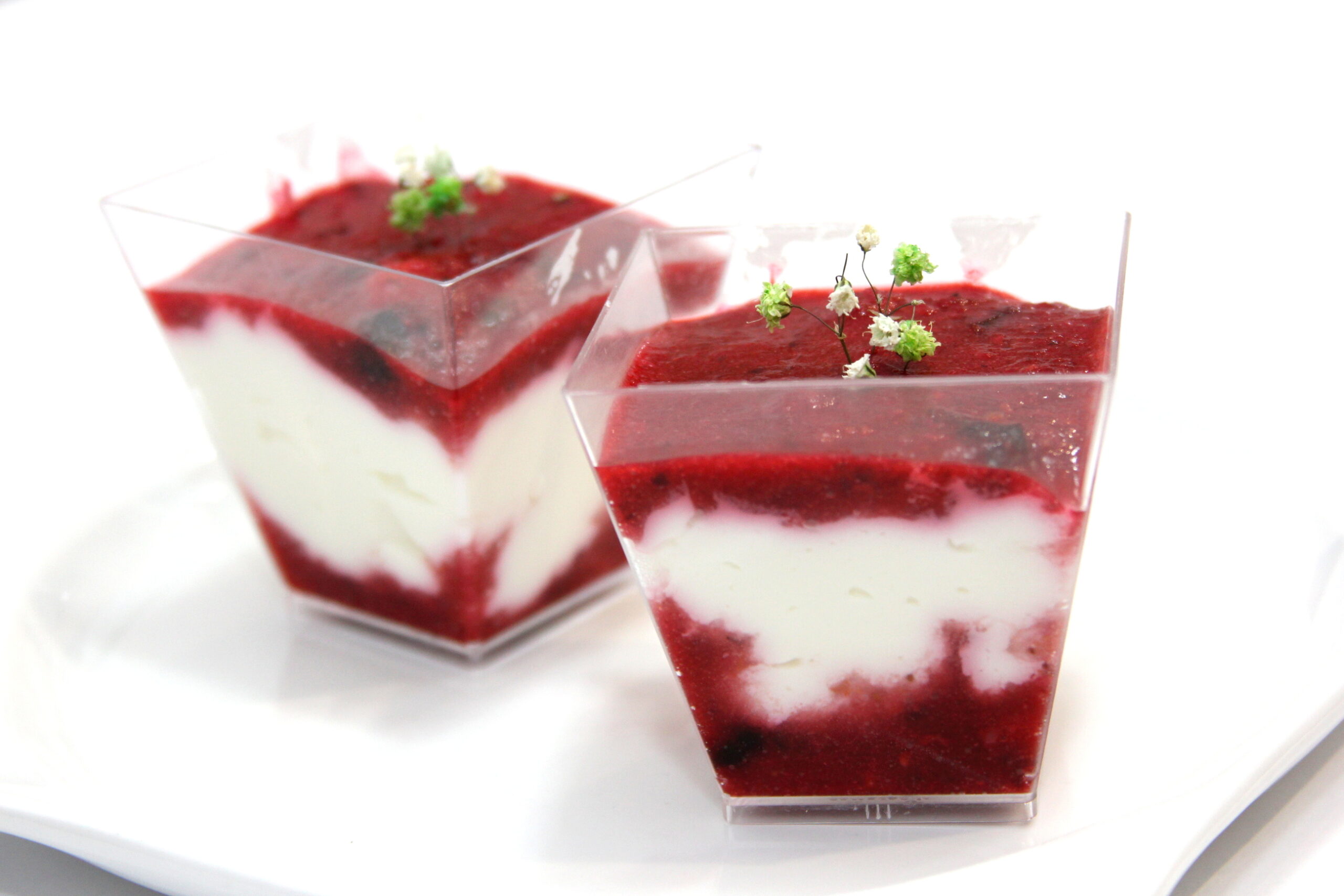 Tvarohovo skyrový pohár s lesným ovocím