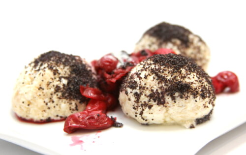 Fit tvarohové guľky s makom a višňami