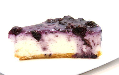 Tvarohovo čučoriedkový cheesecake