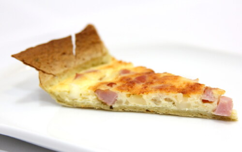 Zapečený špenátový wrap s cottage syrom a údenou šunkou