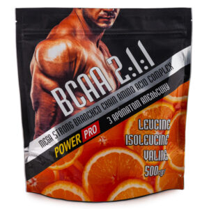 BCAA s pomarančovou príchuťou 500 g.